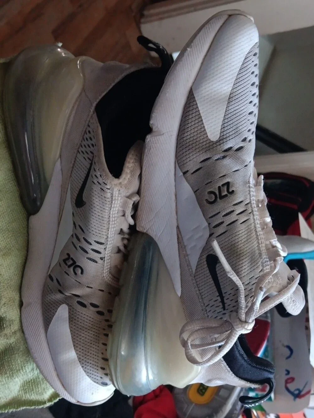 Nike Men’s White/Black Air Max Sport Sneakers